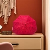 Red lace embroidered all-weather umbrella, waterproof, sun-proof, lightweight and foldable, specially designed for ladies details Picture